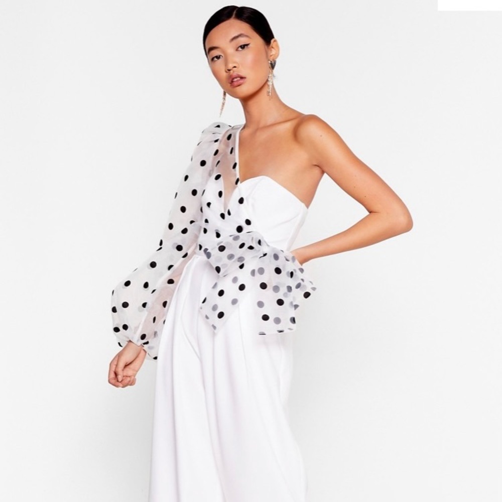 Organza Polka Dot Jumpsuit